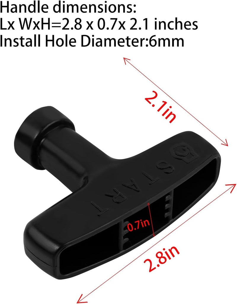 Ceukius 10 pcs Gasoline Engine Starter Handle Grip, Recoil Starter Pull Handle for Honda GX120 GX160 GX200 GX240 GX270 GX340 GX390 Lawn Mower Part - Image 2
